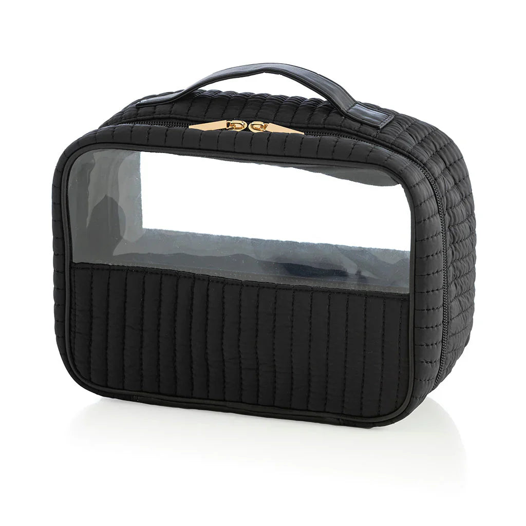 Black and Clear Cosmetic Case