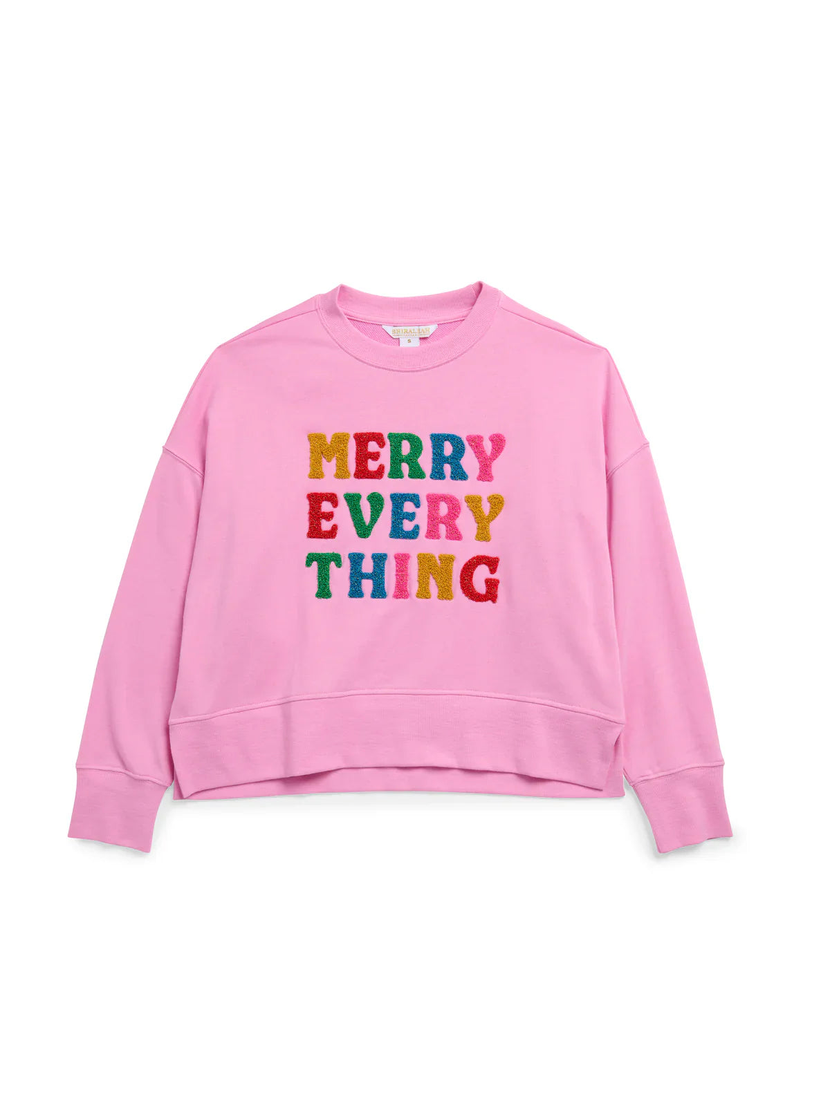 Merry Everything Pink Sweatshirt
