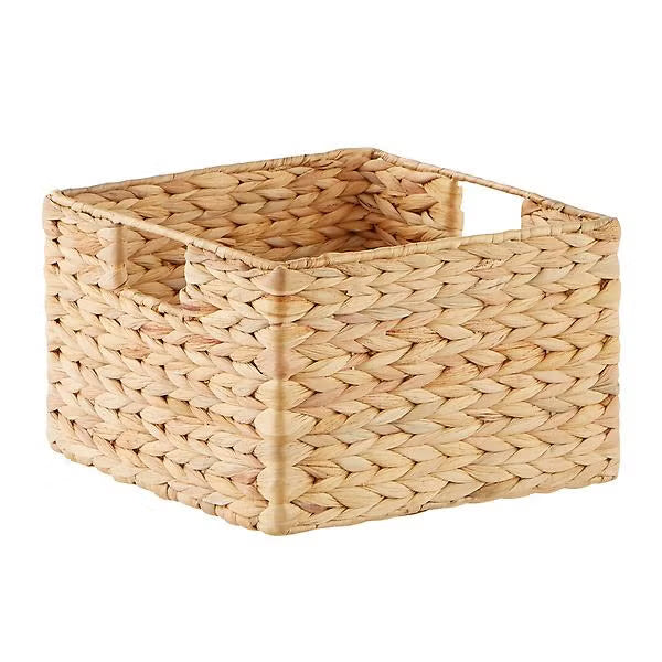 Small Square Natural Organizer Basket