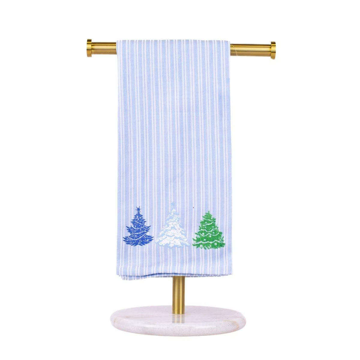 Evergreen Dreams Striped Hand Towel