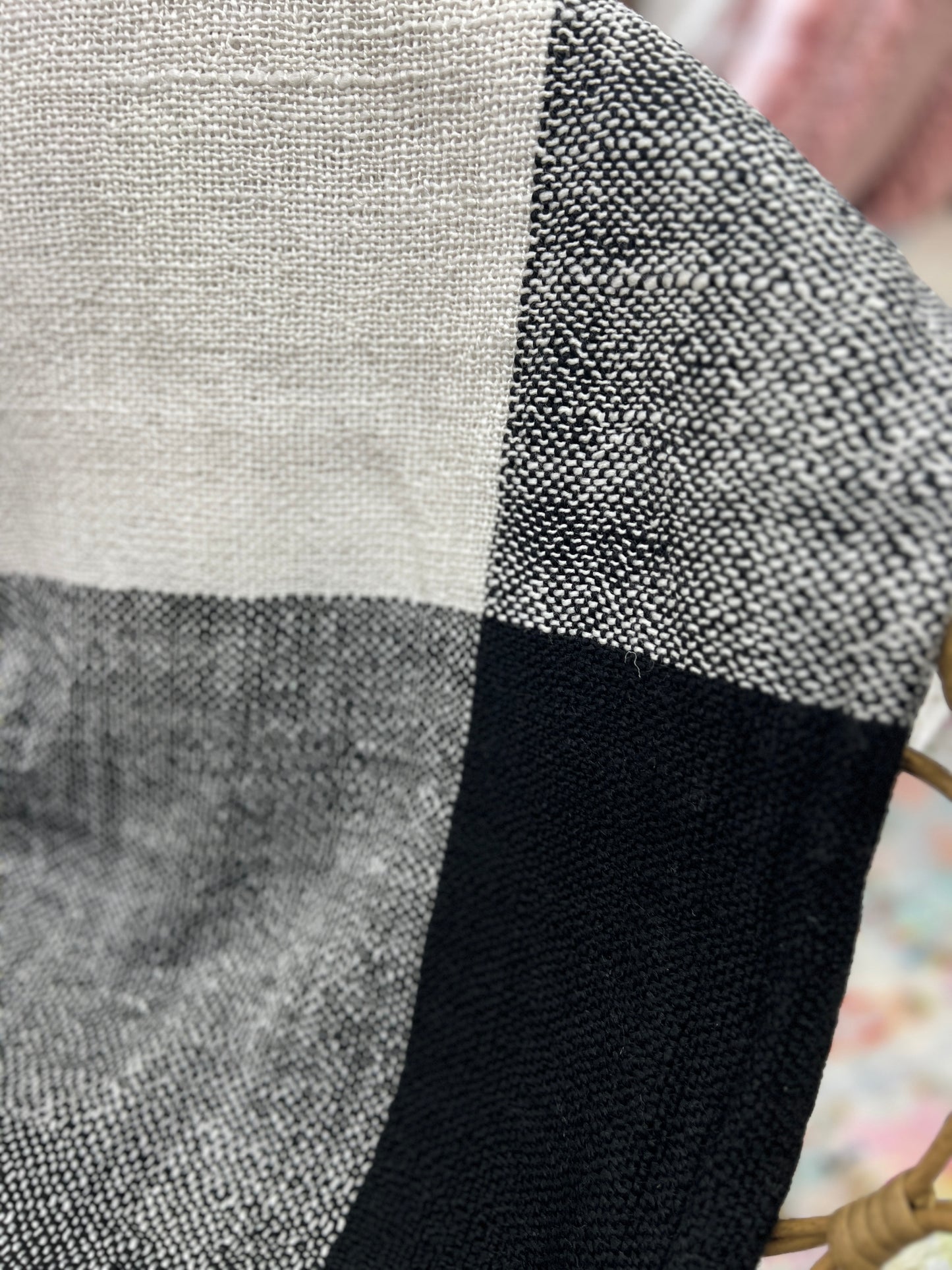 Black Buffalo Plaid Throw Blanket
