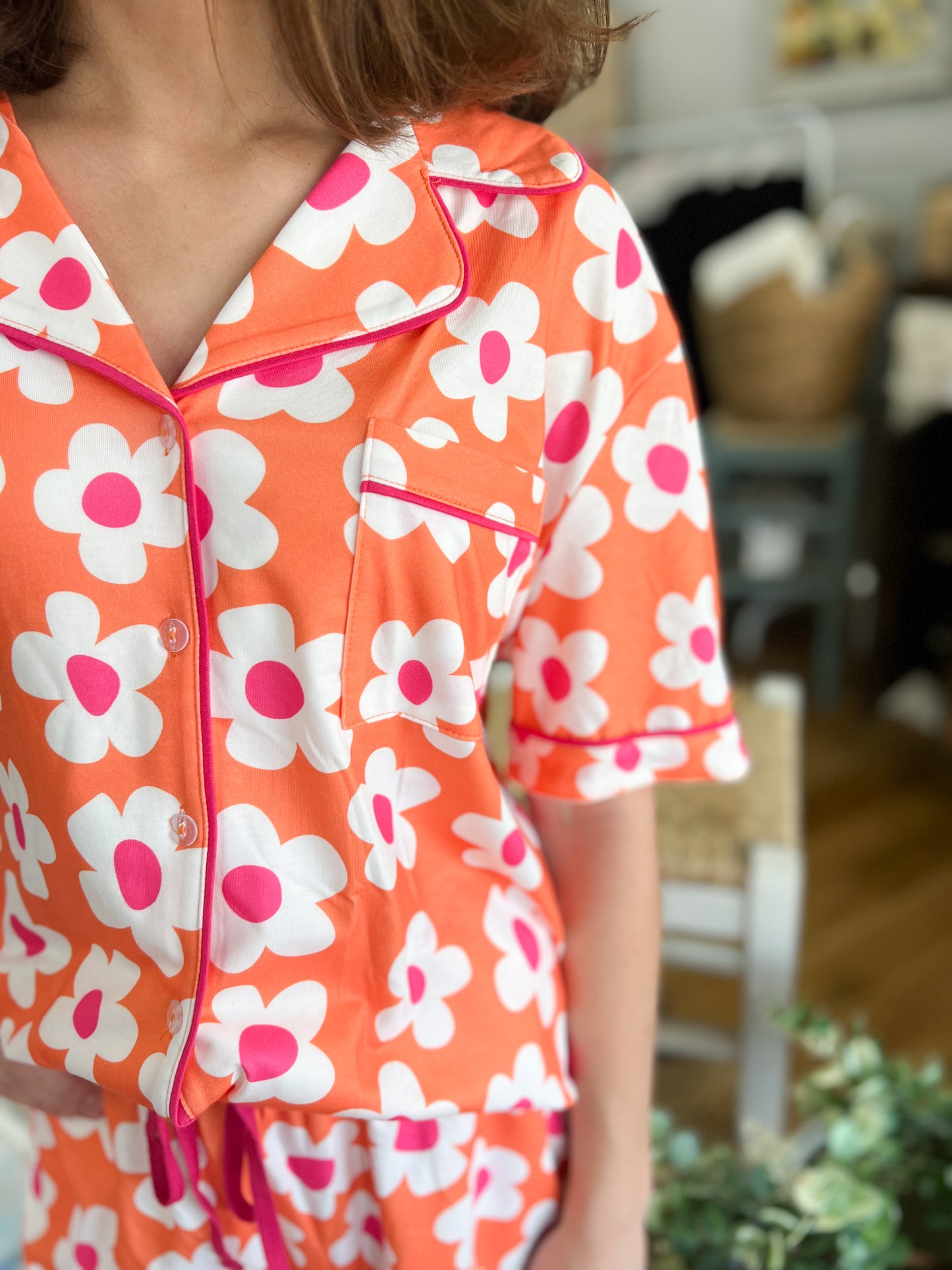 Flower Power PJ Set - Orange