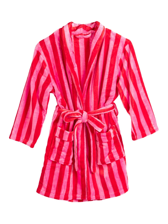 Pink and Red Stripe Robe