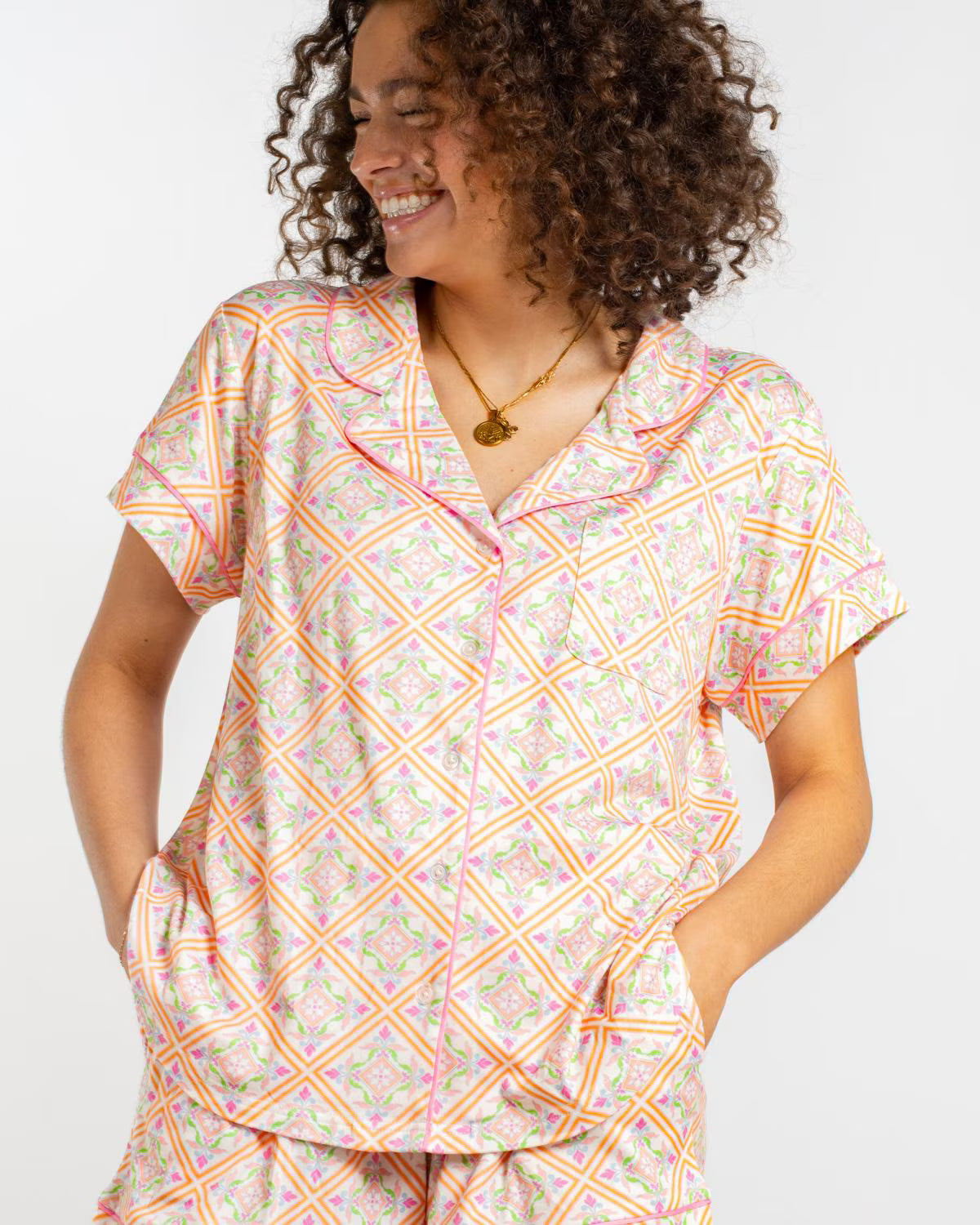 Verona Short Sleeve Pajama Shirt