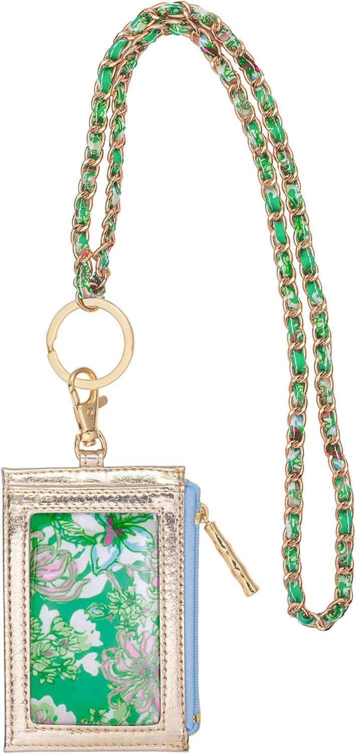 Lilly Pulitzer Zip ID Lanyard - Blossom Views