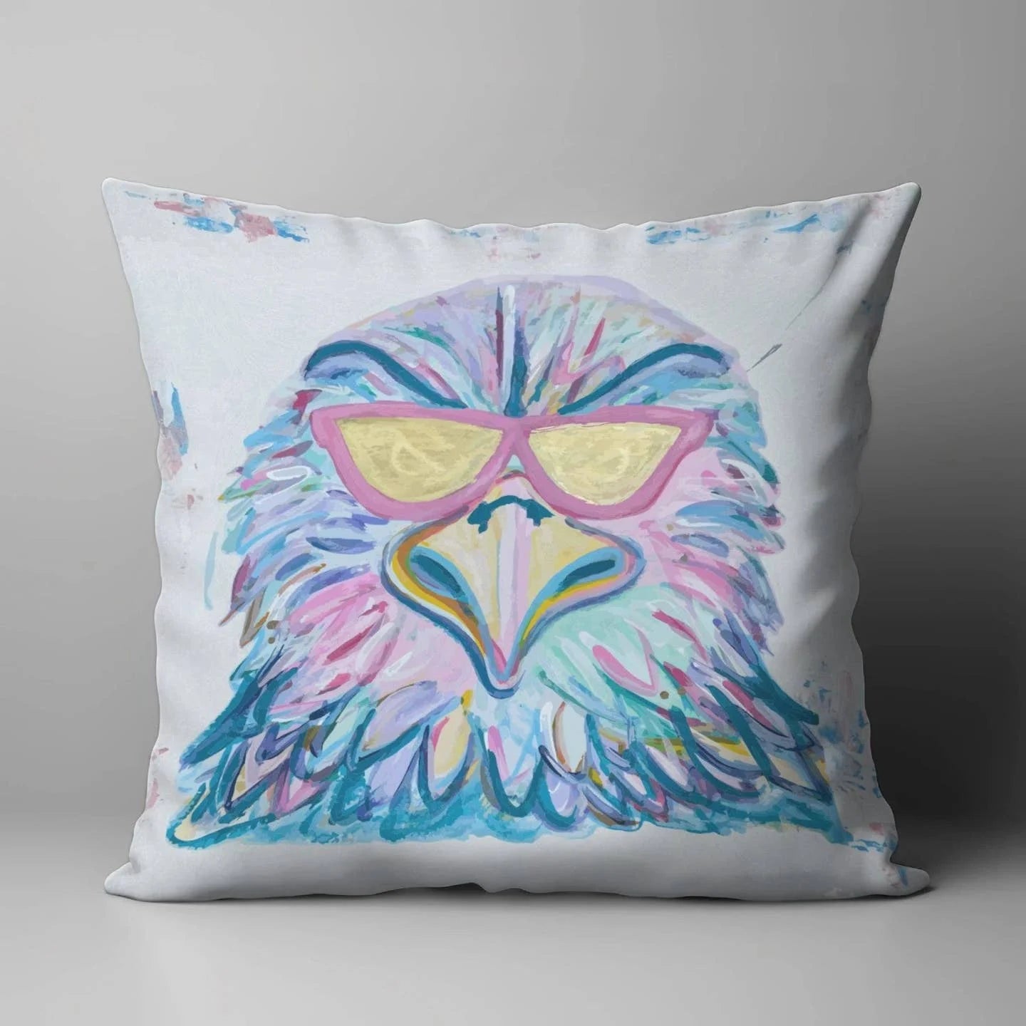 Eagle Watercolor Pillow
