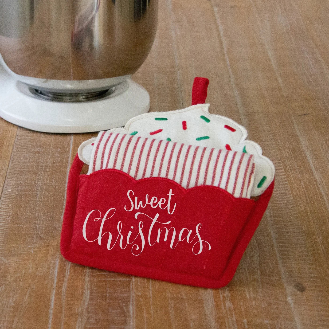 Sweet Christmas Pot Holder and Tea Towel