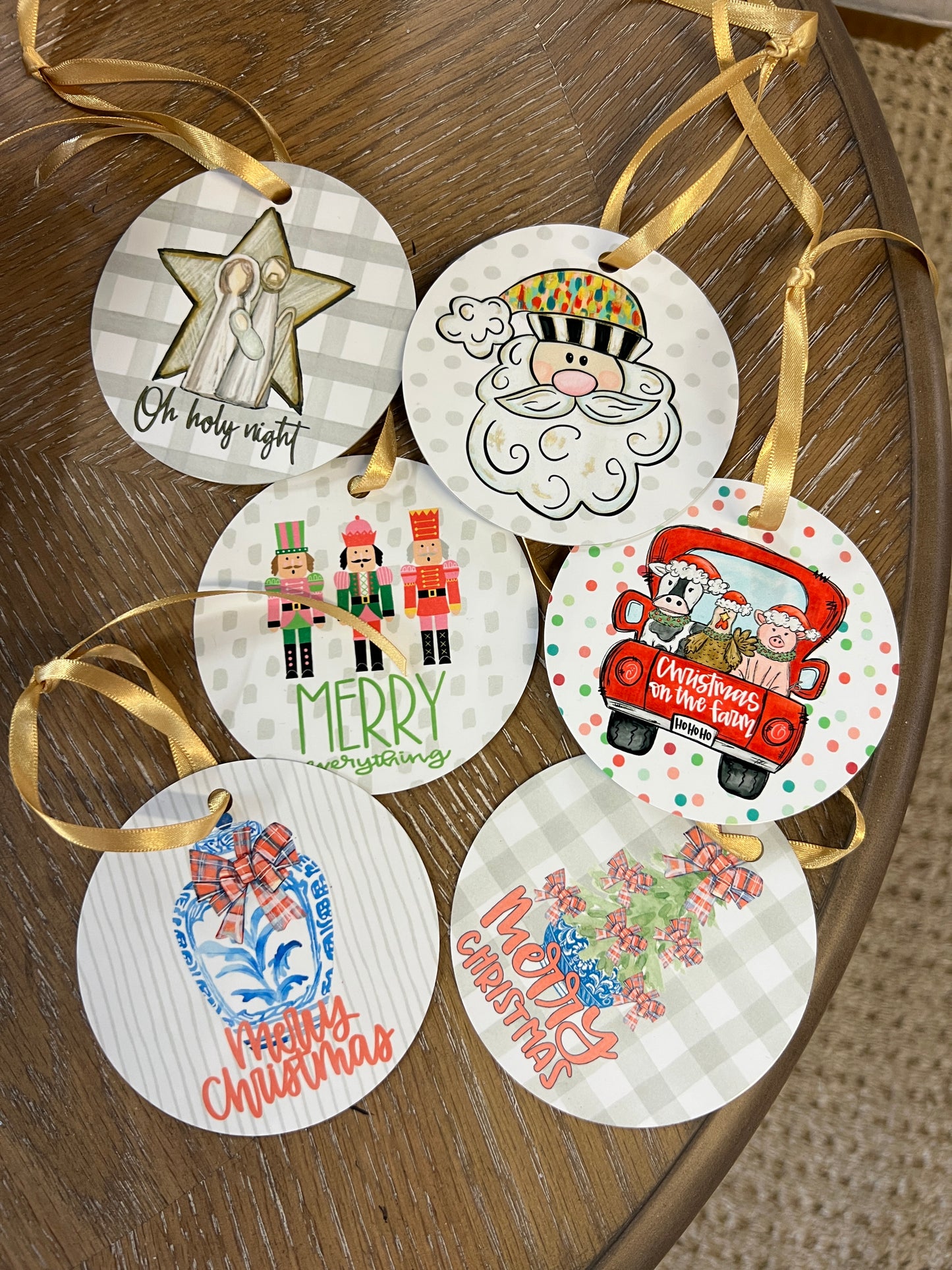 Christmas metal ornament