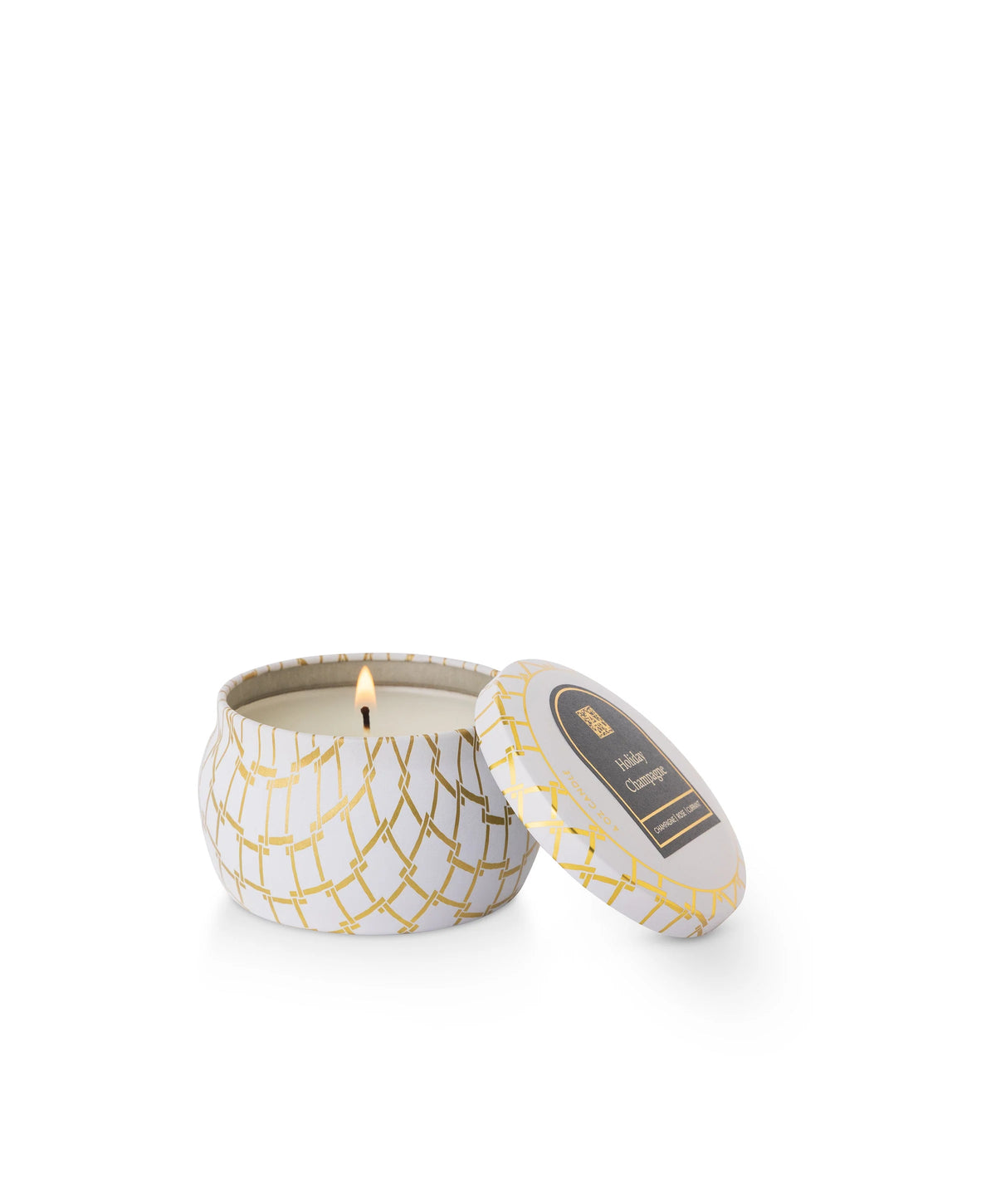 Aromatique Holiday Champagne - Printed Travel Tin Candle