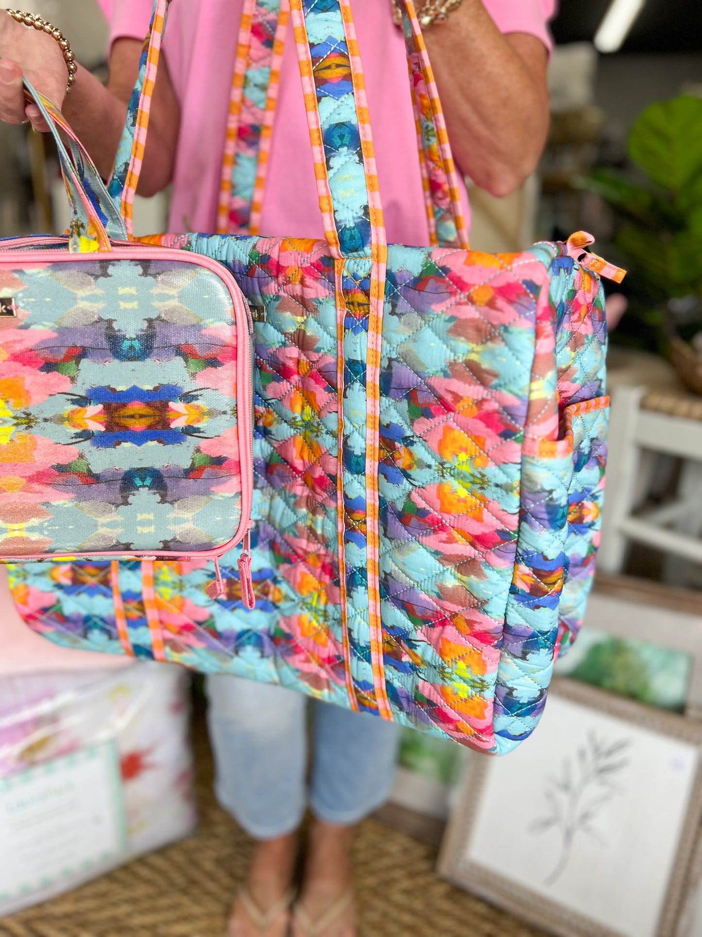 Laura Park Travel Duffle - Antigua Smile