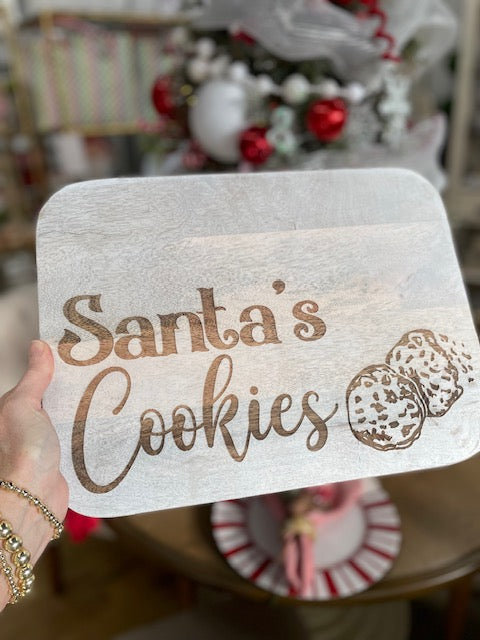 Santa's Cookies Serving Board