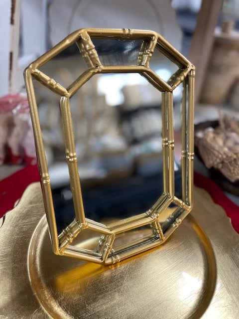 Gold Octagon Mirror