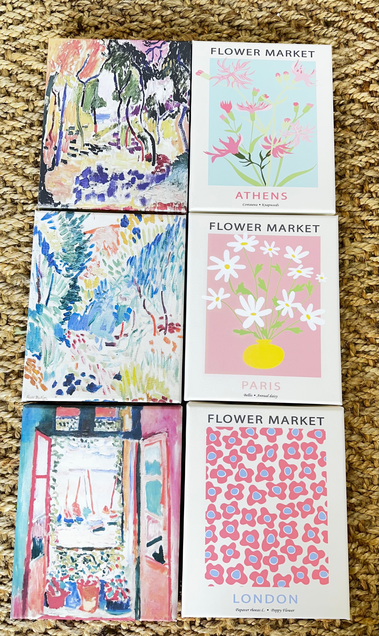 "Flower Market" Canvas - Athens