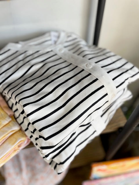 Black and White Striped Set
