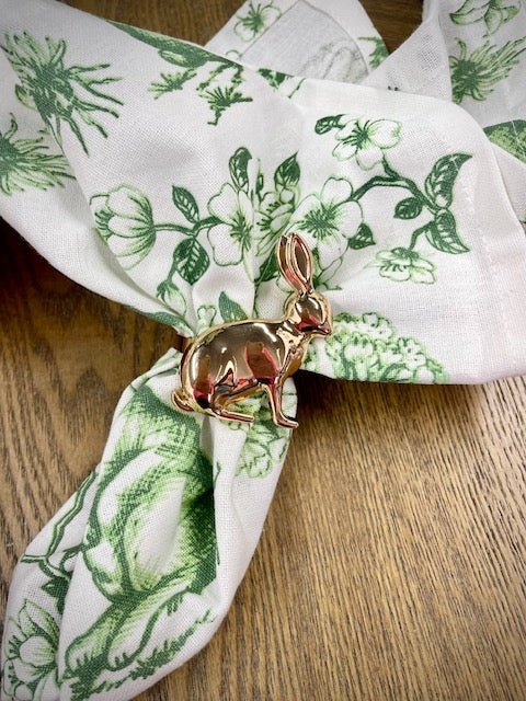Rose Gold Rabbit Napkin Ring