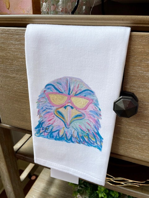 Watercolor Mascot Tea Towel