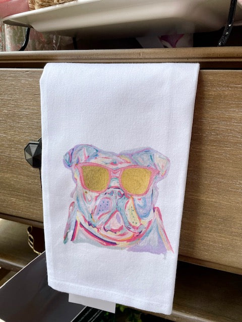 Watercolor Mascot Tea Towel