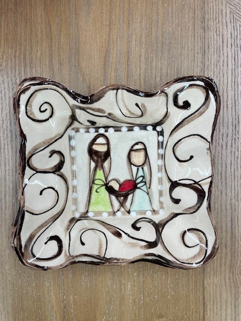 Nativity Square Mini Tray