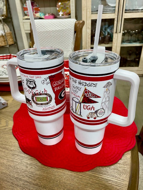 UGA 40 oz. Tumbler with Handle