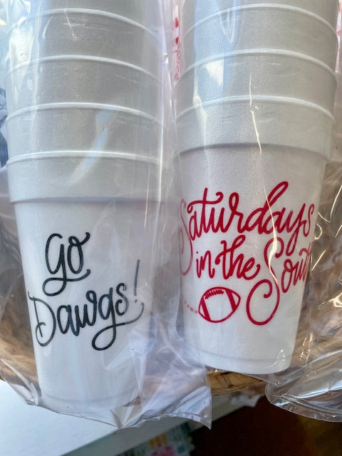 UGA Foam Cups 10 Pack