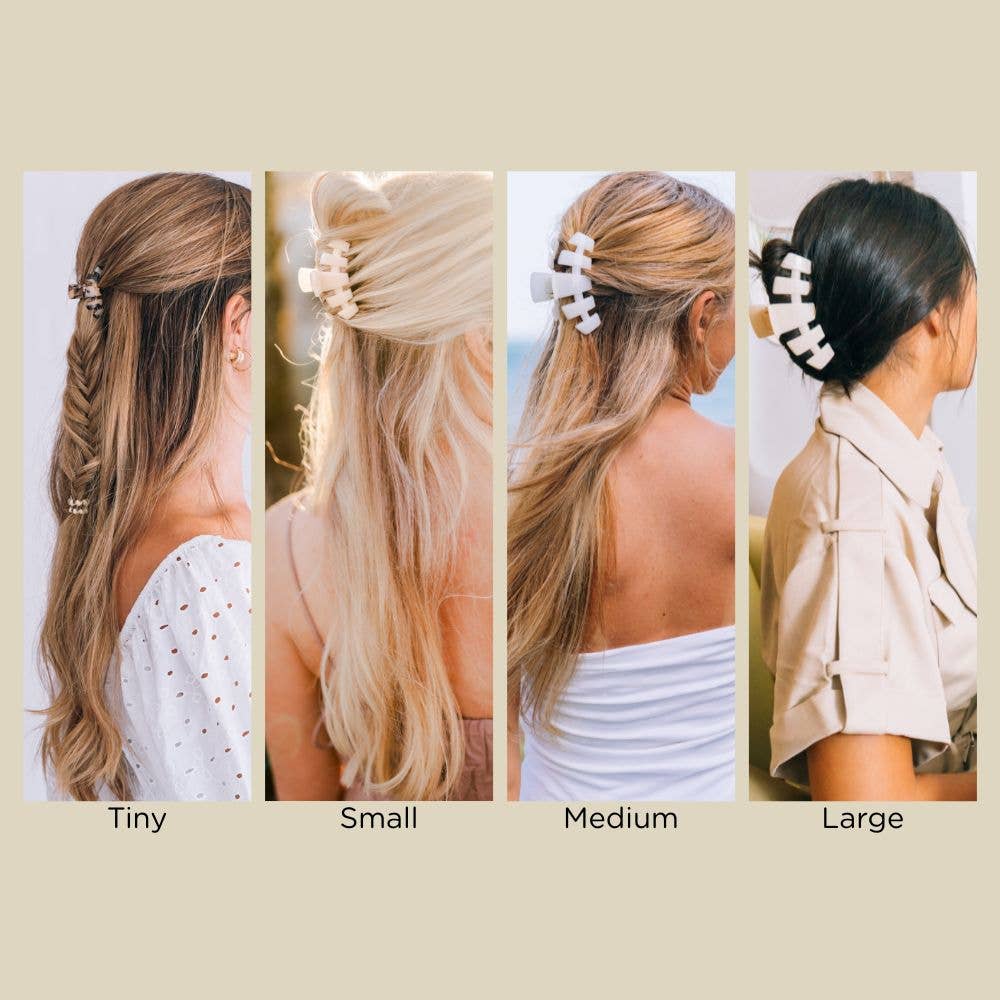 Teleties Classic Hair Clip | Large | Almond Beige