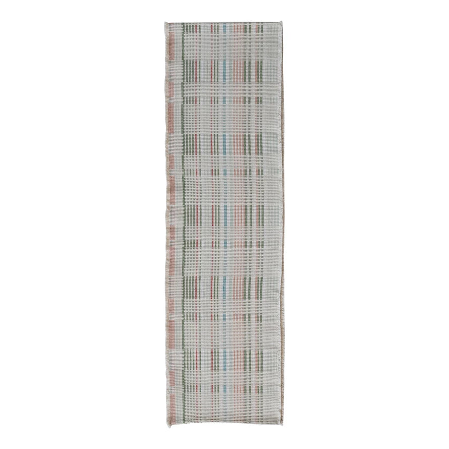 Table Runner w/ Stripes and Fringe