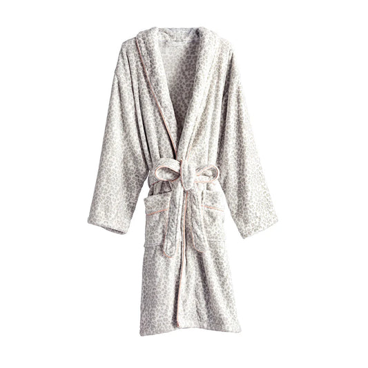 Grey leopard Robe