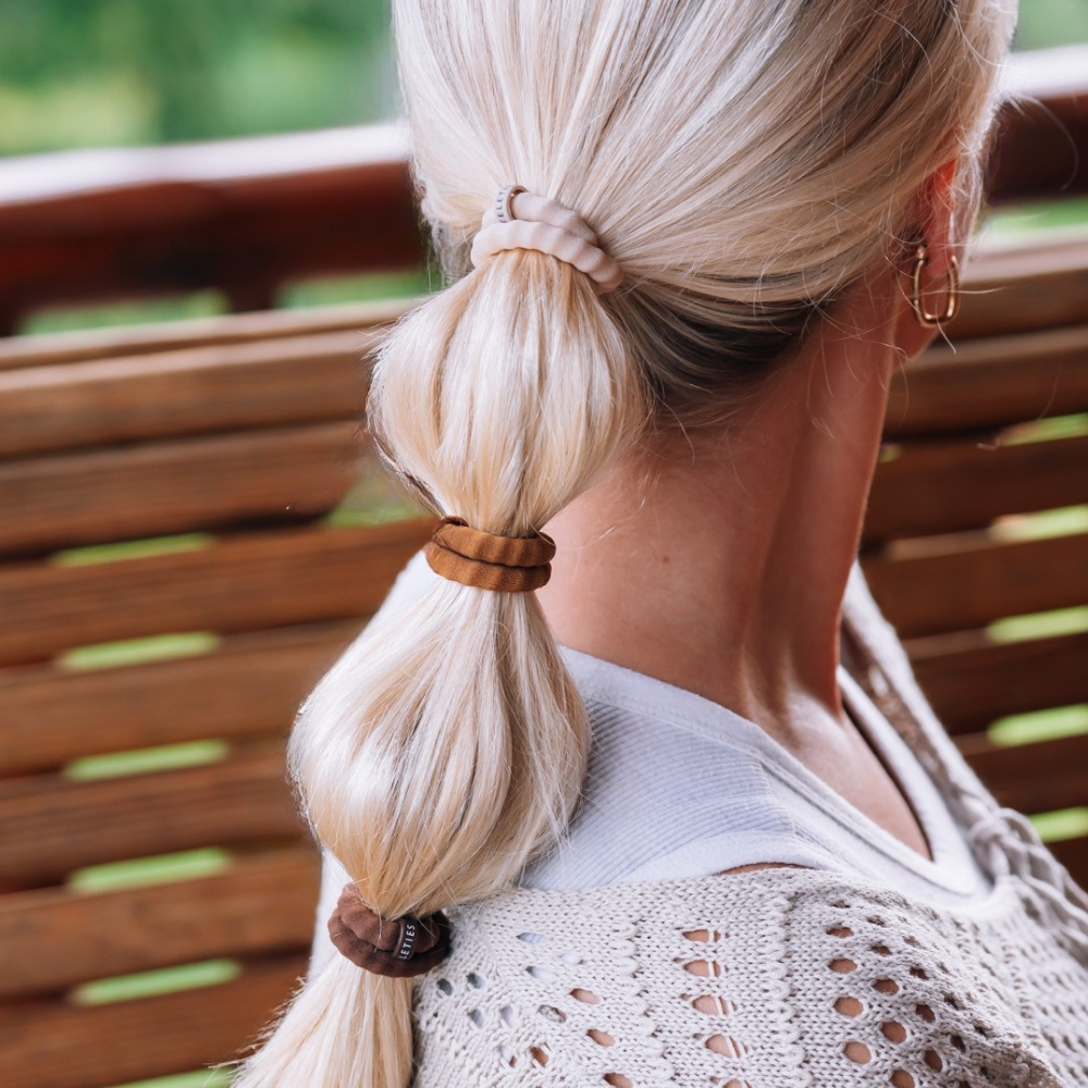 Teleties Espresso Yourself | Small | Nylon Hair Ties