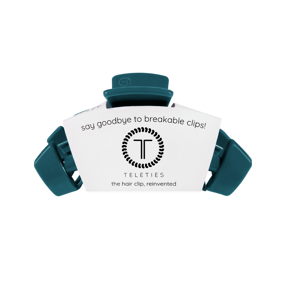 Teleties Classic | Teal With It | Medium | Claw Clip