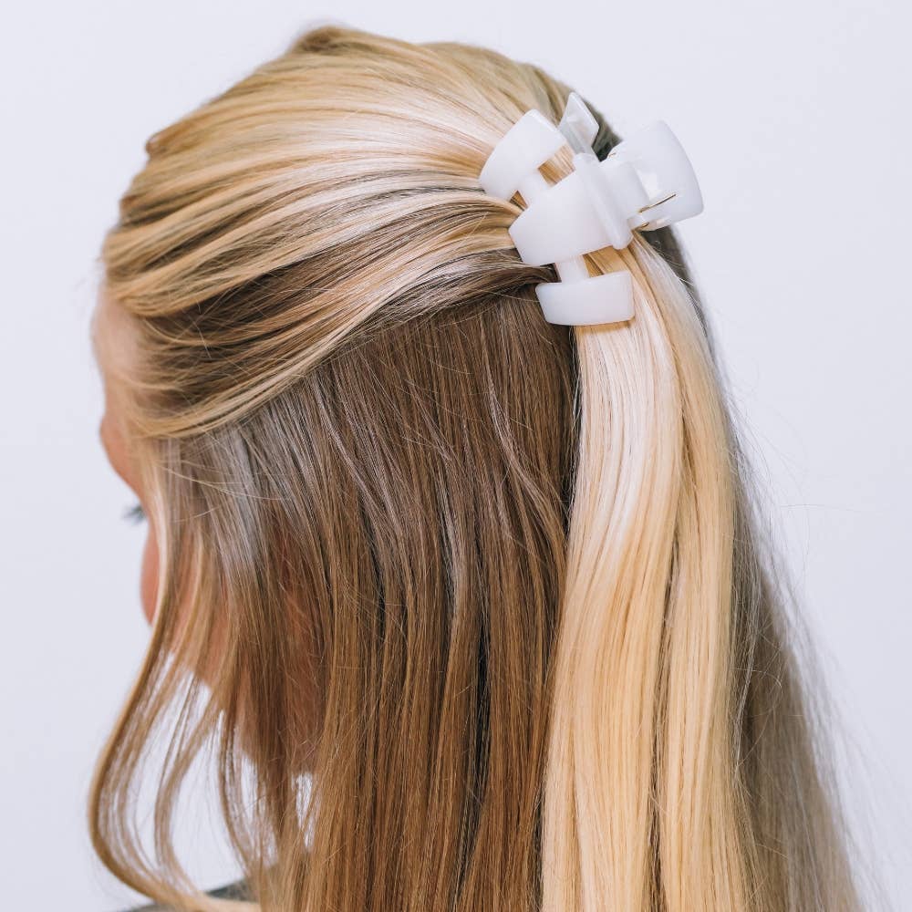 Teleties Classic | Coconut White | Petite Claw Clip