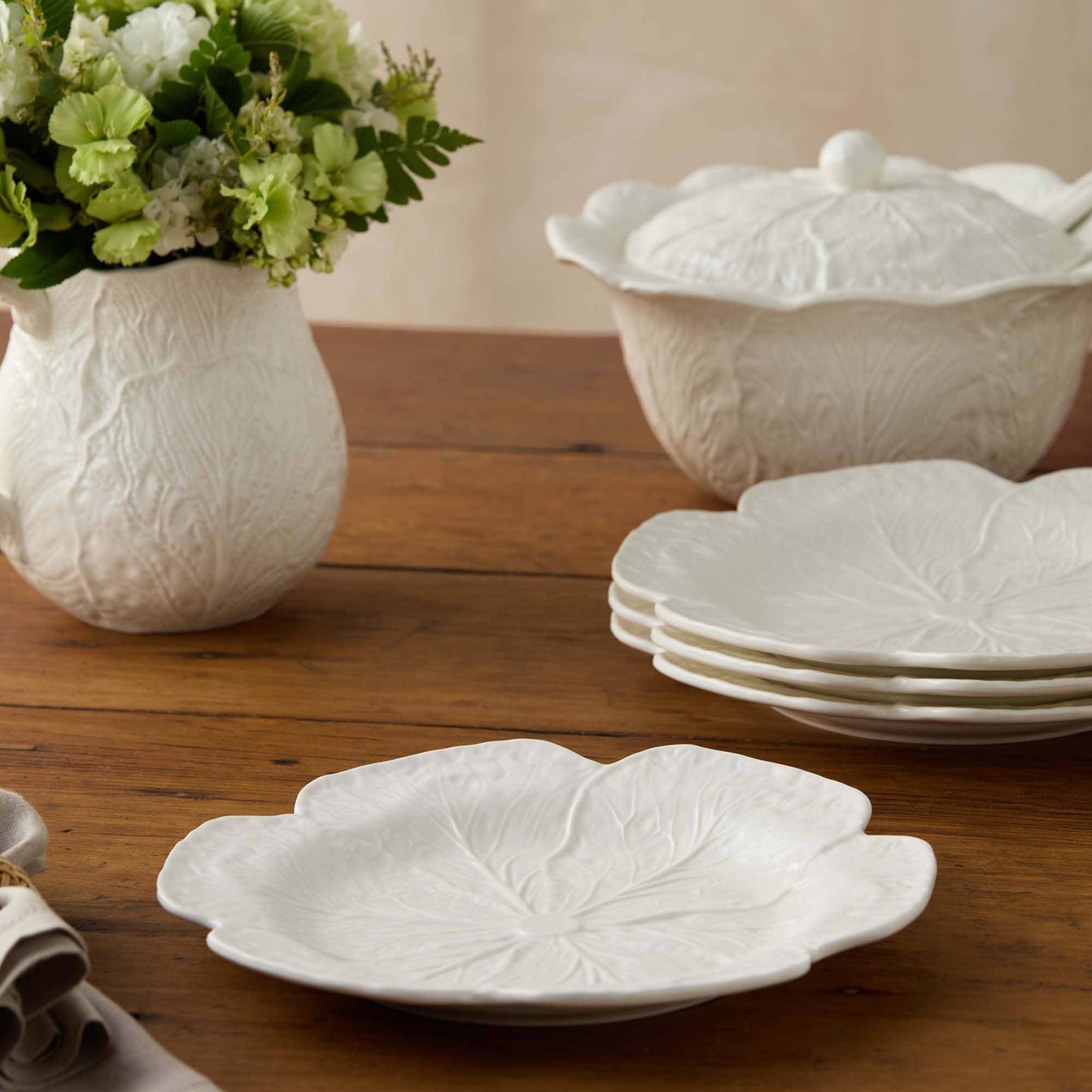 White Cabbage 3-D Dinner Plate 11 in PREORDER