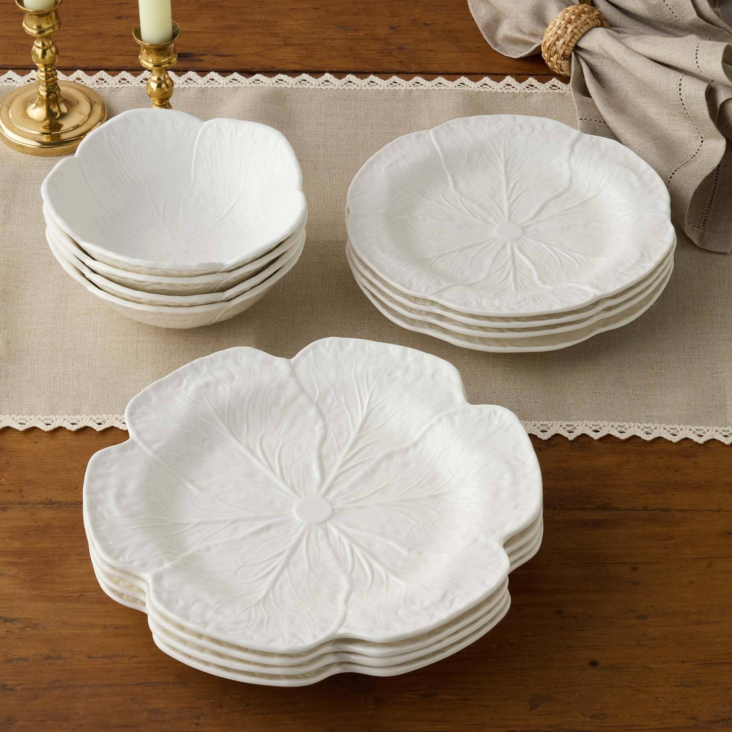 White Cabbage 3-D Dinner Plate 11 in PREORDER