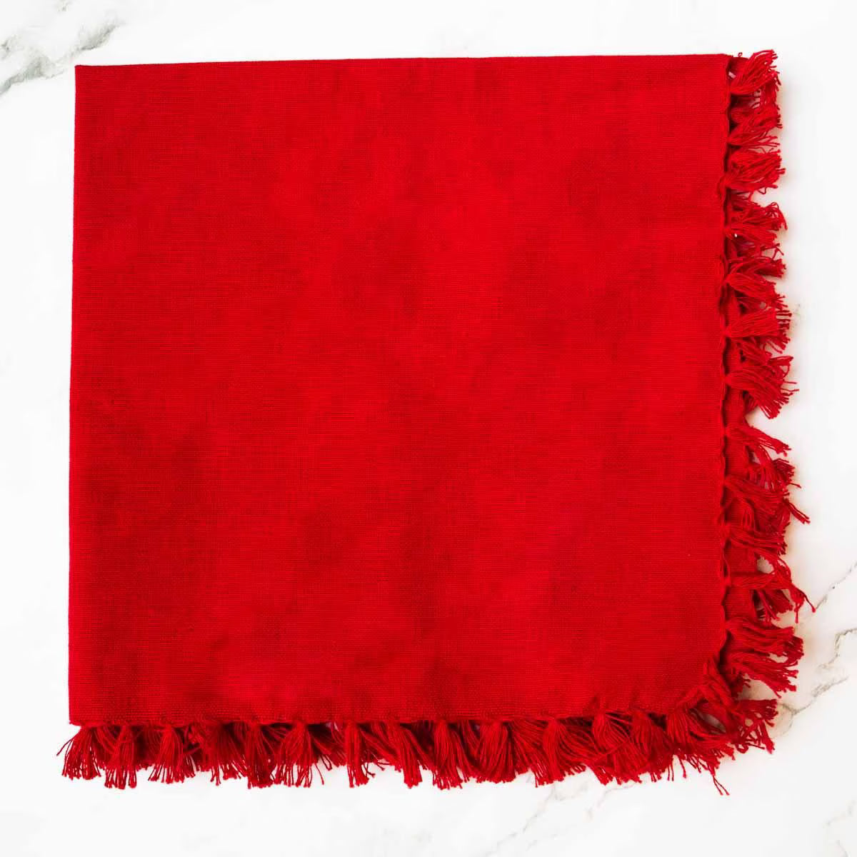 Red Fringe Napkin