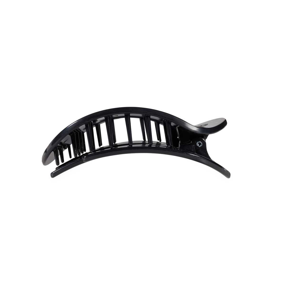 Teleties Flat Round | Black Polka Dot Party | Medium Hair Clip