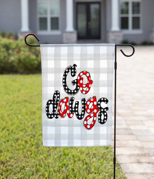 Fall Garden Flag - Go Dawgs Georgis Bulldogs Football