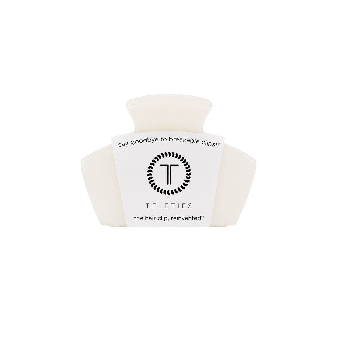 Teleties Classic | Coconut White | Petite Claw Clip