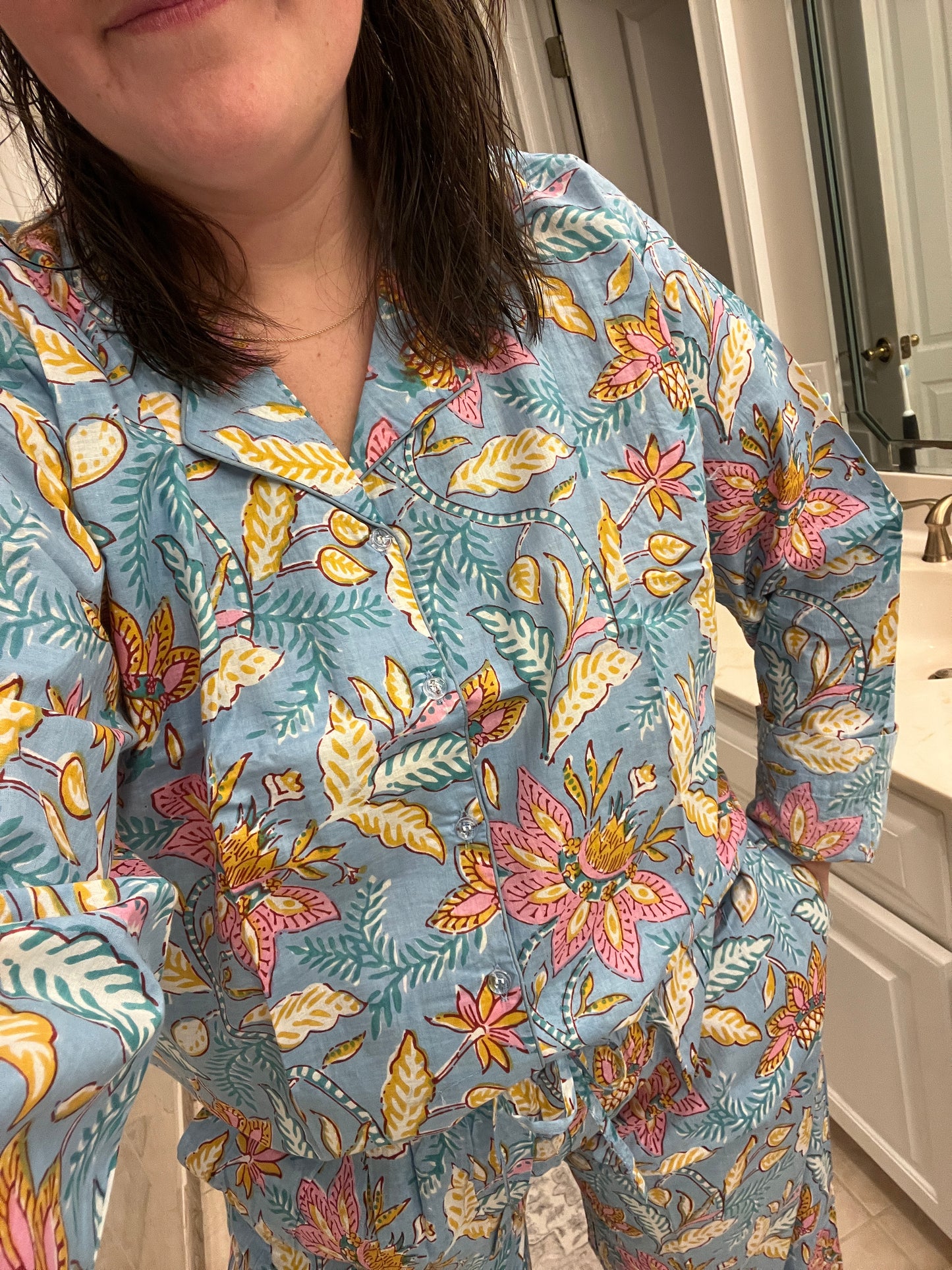 Spring has Sprung Pj Set - Blue