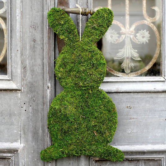 Moss Bunny Door Hanger