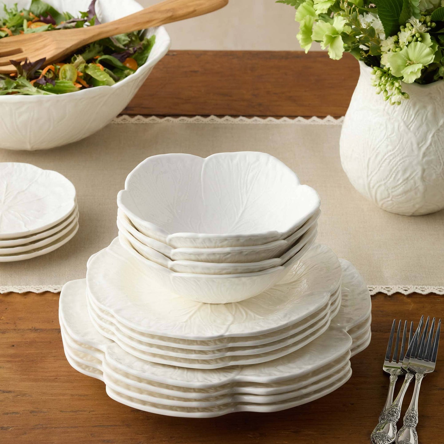 White Cabbage 3-D Dinner Plate 11 in PREORDER