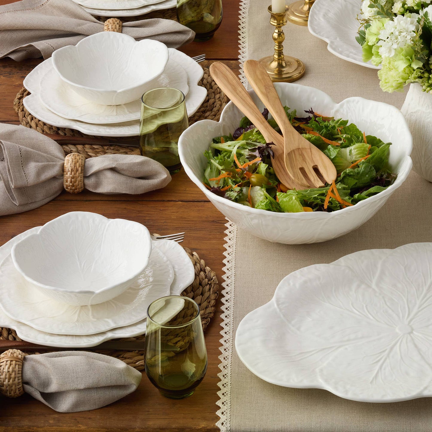 White Cabbage 3-D Dinner Plate 11 in PREORDER