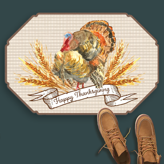 Traditional Turkey Vinyl Floor Mat