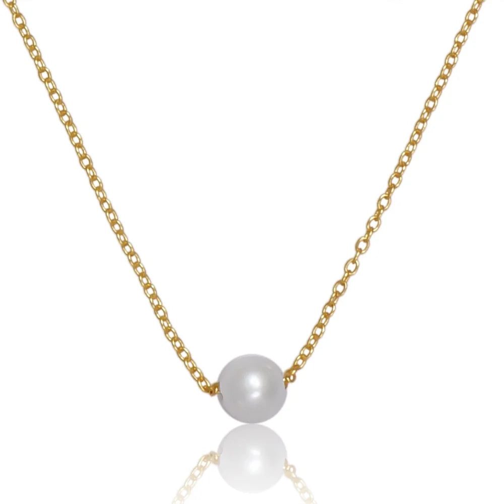 Round Pearl Necklace