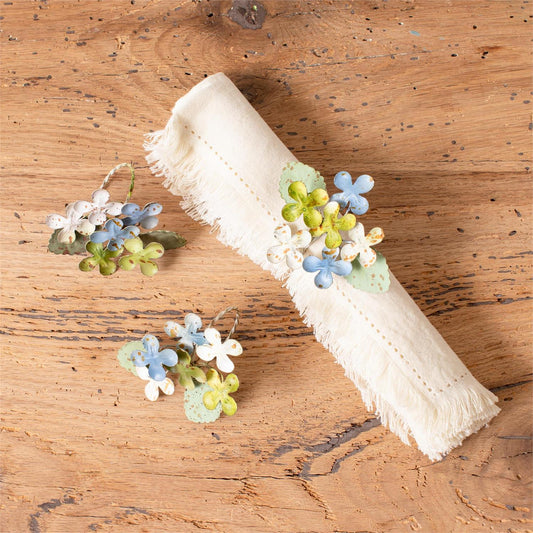 Hydrangea Metal Napkin Ring