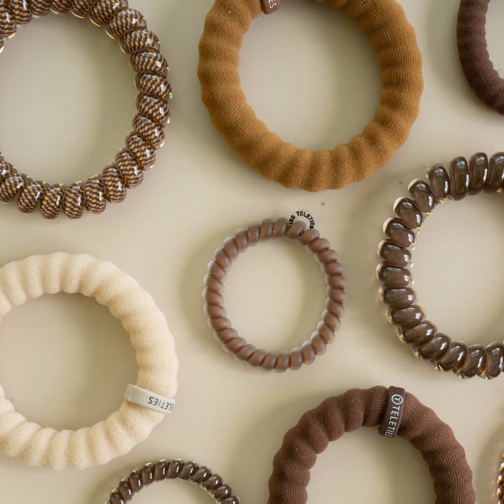 Teleties Espresso Yourself | Large | Nylon Hair Ties