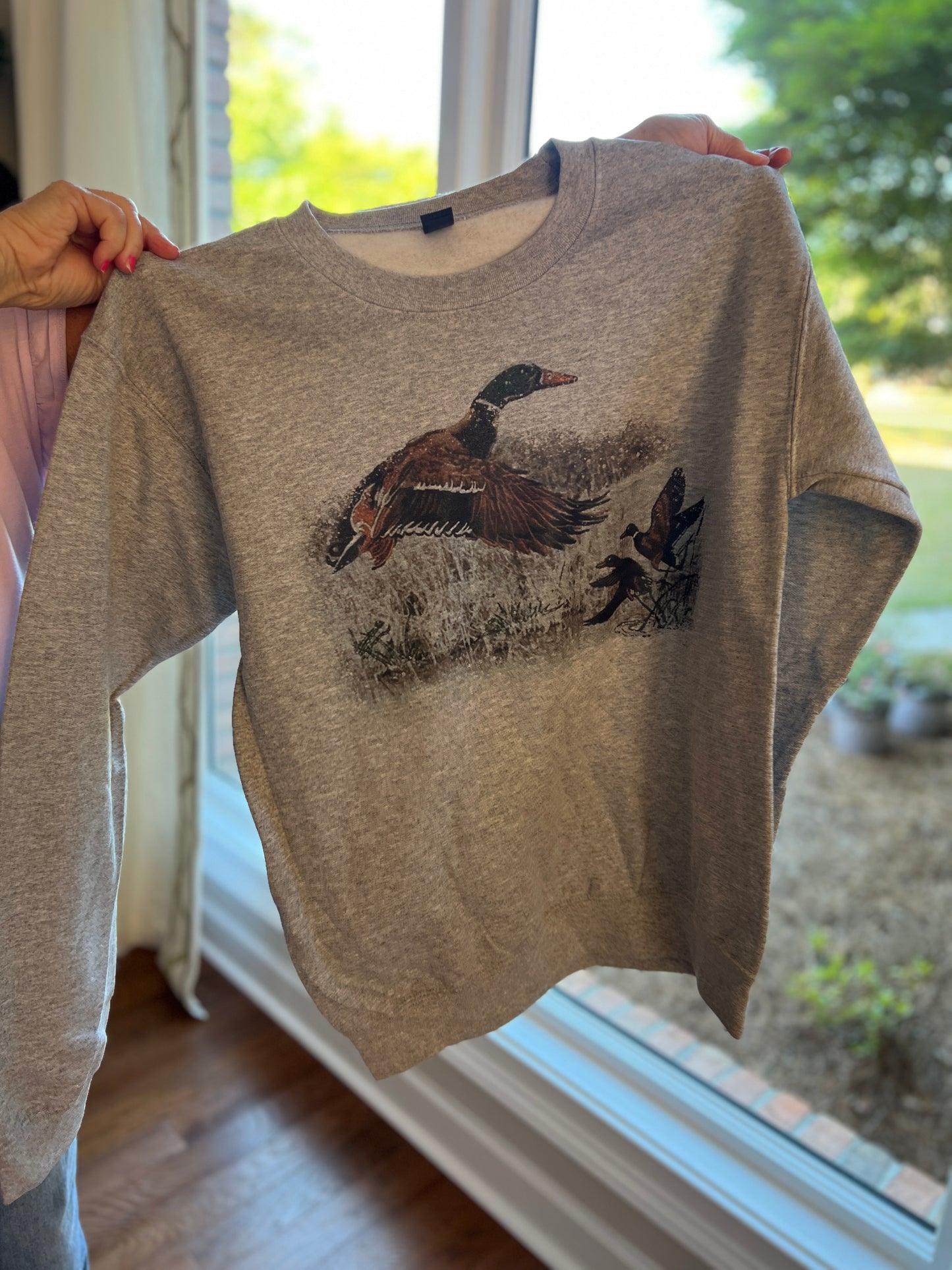 Retro Duck Scene Sweatshirt
