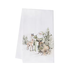 Woodland Santa and Animals Kitchen Towels
