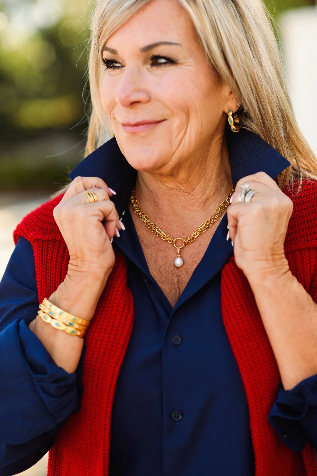 Tate Necklace with Charm