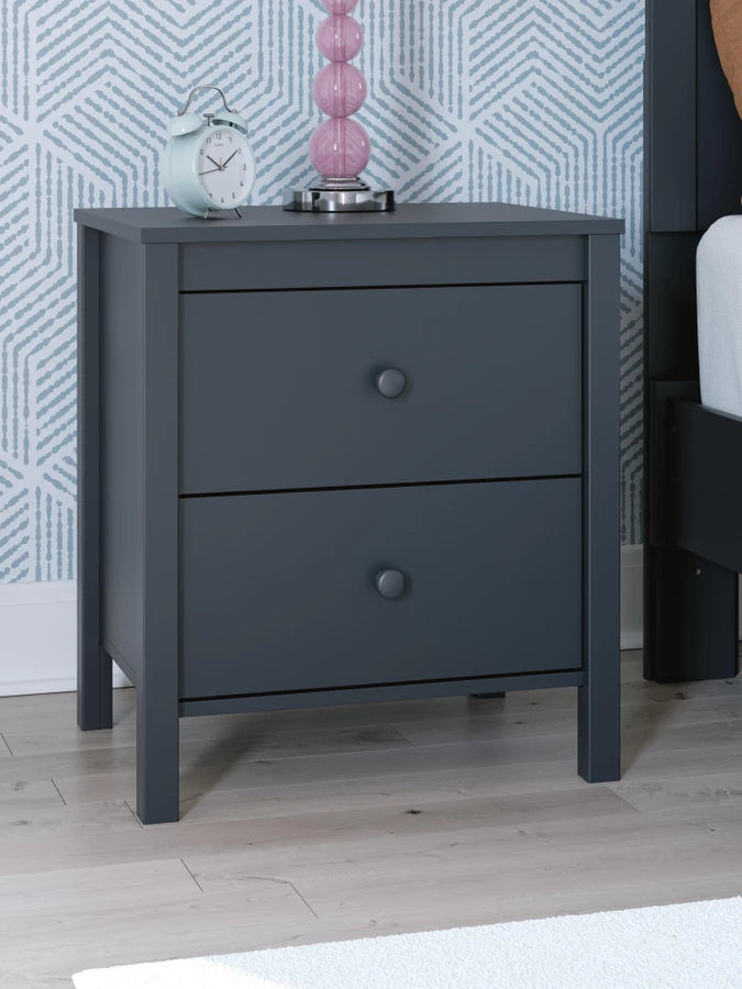 Simmenfort 21" 2 Drawer Nightstand - Navy