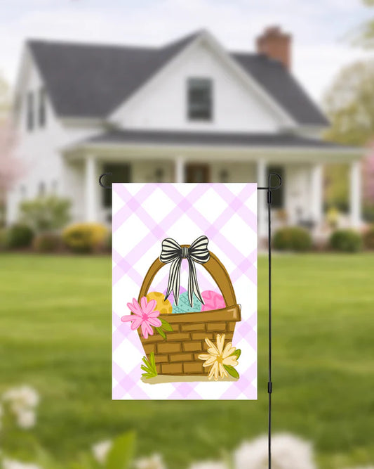 Easter Basket Garden Flag