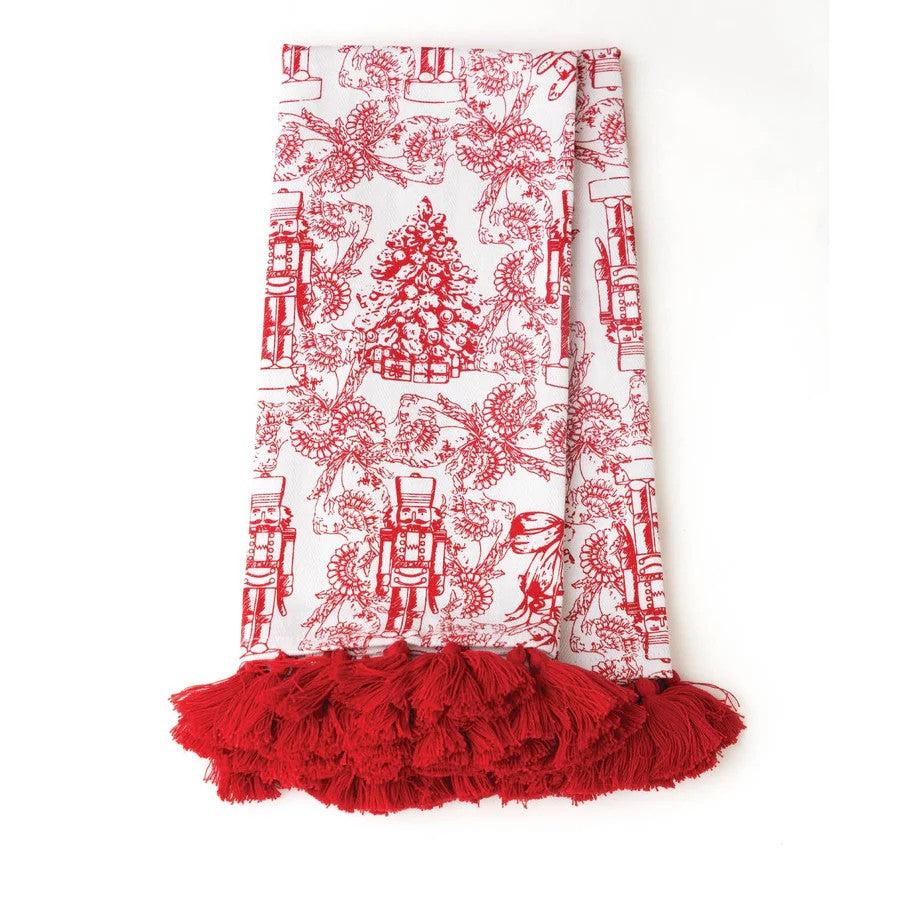 Classic Nutcracker Tassel Kitchen Towel